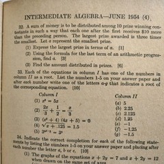 Amsco School Publications Reviewing Intermediate Algebra Mathematics Vintage