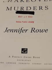 The Makeover Murders by Jennifer Rowe-First American Edition/DJ-1993