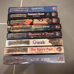 Dragonlance Forgotten Realms Lot 8 Book- Harpers, twilight giants, azure bonds