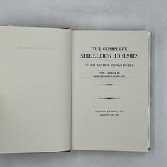 The Complete Sherlock Holmes Vol I-II Sir Arthur Conan Doyle HC Doubleday Brown