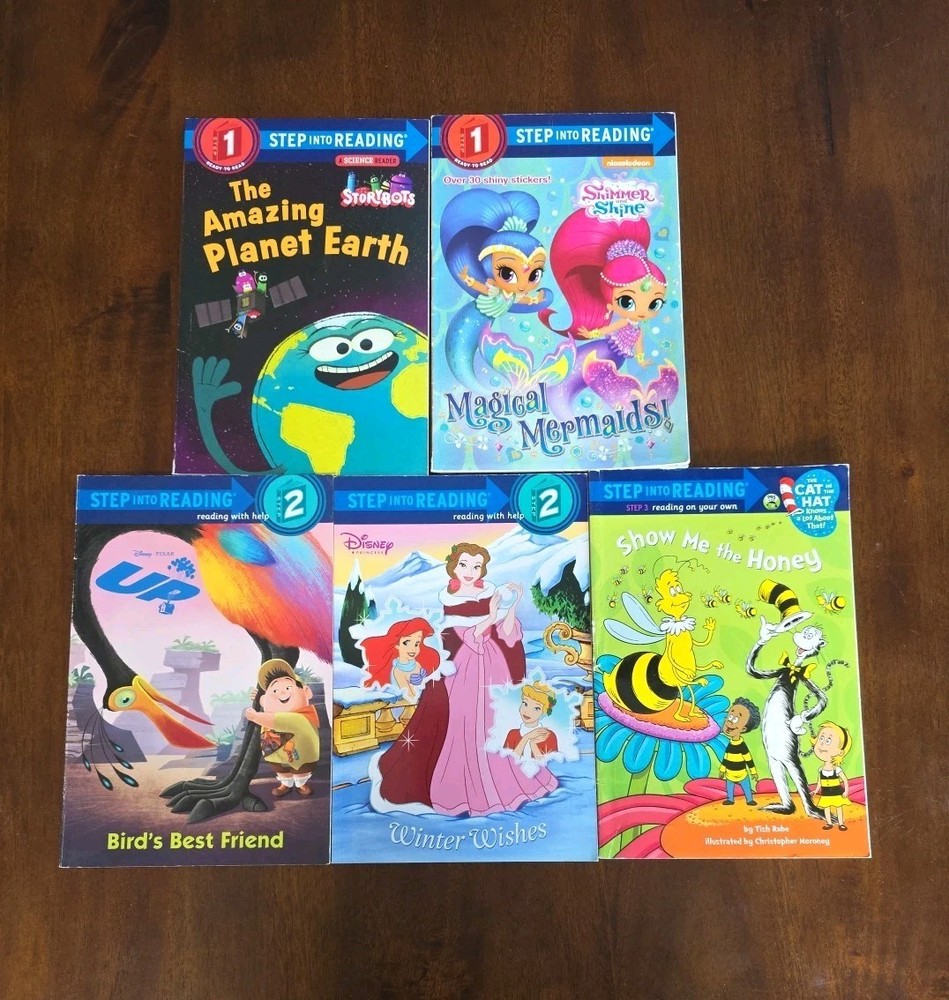 Step Into Reading Books Lot Of 5 Disney Nickelodeon PBS Children’s Readers