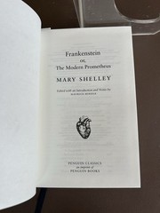 Frankenstein by Mary Shelley (Penguin Clothbound Classics) 2013 Hardback