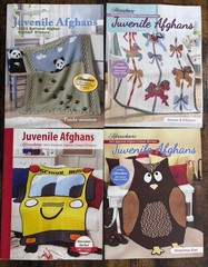 Herrschners Kids Juvenile Afghans Pattern Book Set of 4 Craft Hobby Book Lot