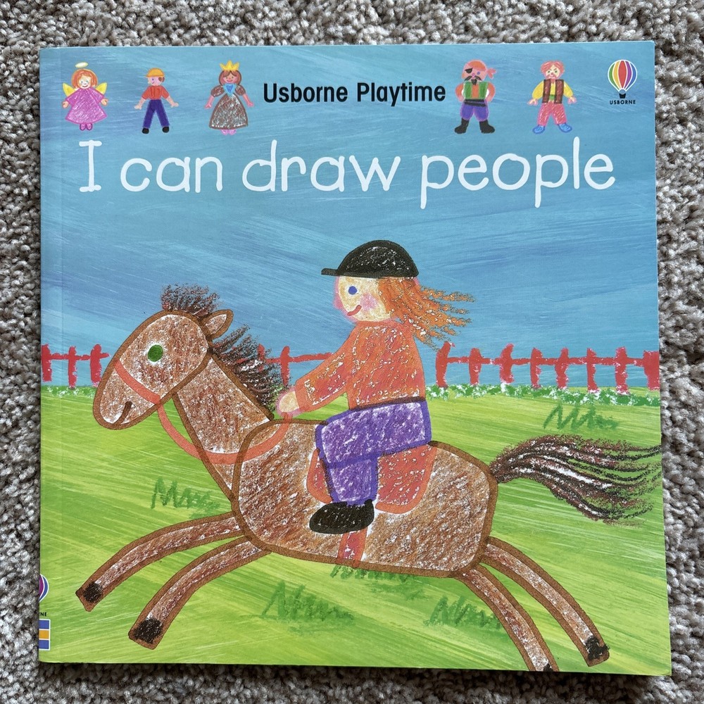 Usborne Playtime I Can Draw People by Ray Gibson, Paperback. FREE SHIPPING