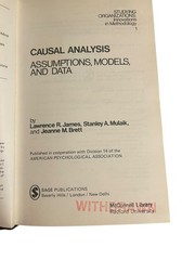 Causal Analysis James Mulaik Brett 1982 First Printing Psychology Sage