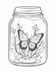 Butterfly Coloring Book for Adults & Kids – Stress Spiral Bound Coloring Book