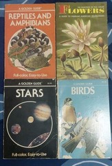 Lot 8 Vintage GOLDEN GUIDE Books BIRDS Butterflies FLOWERS Seashore INSECTS Tree