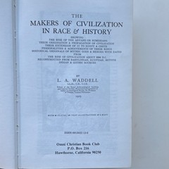 The Makers of Civilization in Race & History by L.A. Waddell, Hardcover, Omni C…