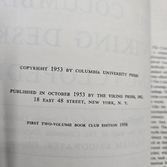 The Columbia Viking Desk Encyclopedia A-K, L-Z William Bridgwater 1953 HC