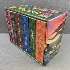 Harry Potter Paperback Boxset #1-7 by J. K. Rowling (2009, Hardcover) Complete