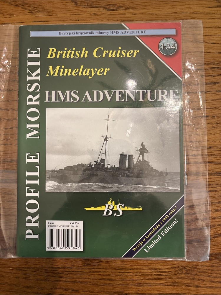 Profile Morskie # 134, British Cruiser Minelayer HMS ADVENTURE