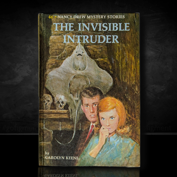 46 The Invisible Intruder Nancy Drew Mystery Books -1969 (yn-white-endpages)