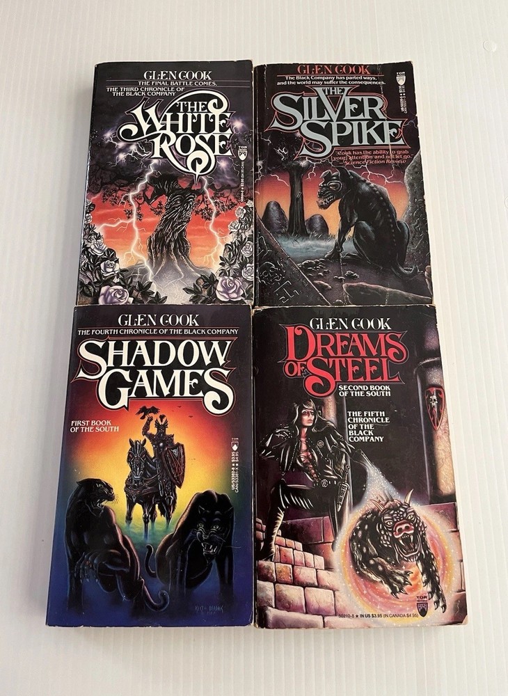 Glen Cook – The Black Company Books 3, 3.5, 4, 5 (4 TOR PB Lot)*Acc to Good+*