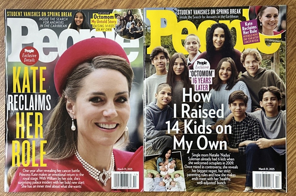 People Magazines March 31 Th 2025 Princess Kate Octoman Family