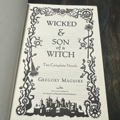 Wicked & Son of A Witch Bonded Leather Ed Gregory Maguire Wizard oz Fast Shippin