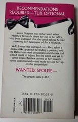 Harlequin/Silhouette Here Come the Grooms Romance Novels – 6 Wanted Spouse