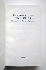 The American Revolution – 2001 hc, The Library of America