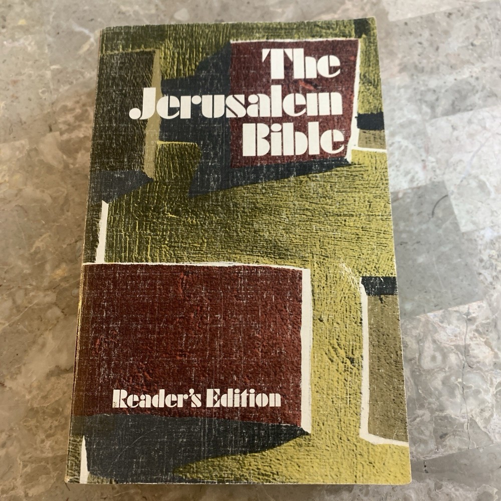 The Jerusalem Bible Reader’s Edition Paperback Book 1968 Doubleday 1960s Vintage