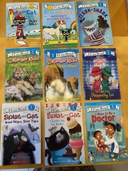 Set of 12 Paperback Books: My First Reading, Step Into Reading, I Can Read