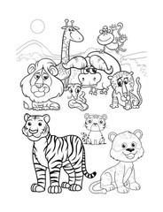 Best Big cats Coloring Book Save the Planet Series 108 Pages 8.5 x 11 All Ages