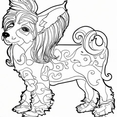 Chinese Crested The Coloring Book so Cute 100 pages Fun For all Ages No 4 of 20