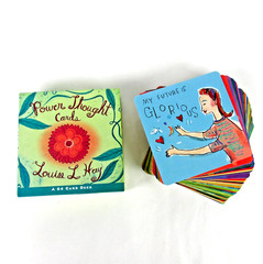 Power Thought Cards- Louise Hay, 64 card deck- Positive Affirmations 4″x4″