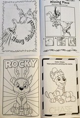 Christmas Holiday Coloring & Activity Books Lot Of 4 Popular Kid’s Characters