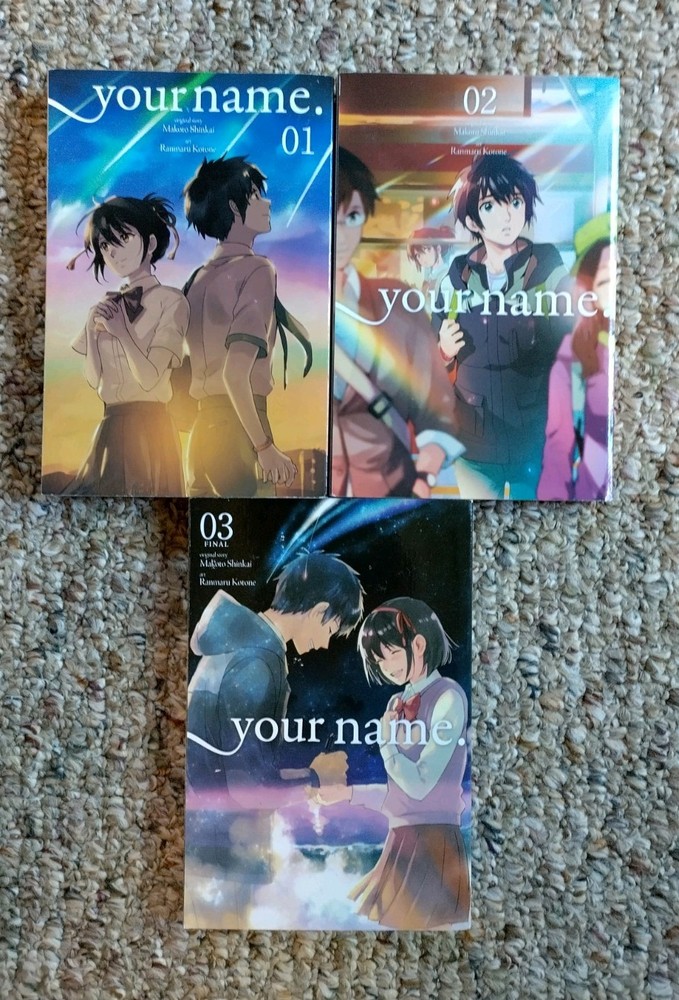 Your Name Makoto Shinkai , Ranmaru Kotone, Anime Manga – Volumes # 1, 2, 3