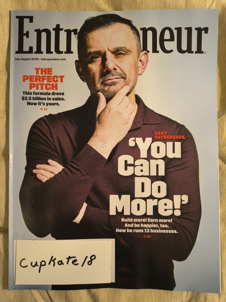 ENTREPRENEUR MAGAZINE Jul Aug July/August 2026 NEW Gary Vaynerchuk VaynerMedia