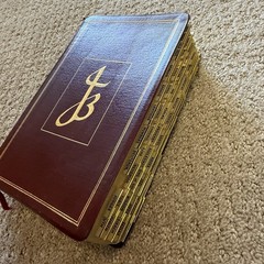 The New Jerusalem Bible Burgundy Hardcover 1985 Gold Thumb Indexed Tabbed