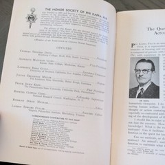 Phi Kappa Phi Journal Fall 1959 Honor Society Ephemera