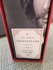 The Norton Shakespeare 2016 Third Edition by Stephen Greenblatt Dust Cover Box