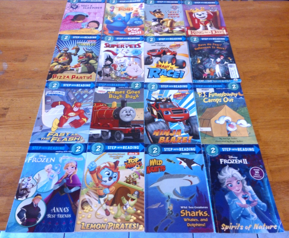 16 CHILDREN’S STEP INTO READING READERS STEP 2, SET 2 – LOT