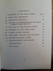 RYAN, ALFRED PATRICK Lord Northcliffe 1953 First Edition Hardcover