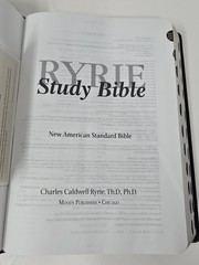 The Ryrie Study Bible NASB Red Letter, Indexed, Genuine Leather, Black