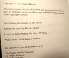 Soapbox Collection Volume One by Charlie Daniels (TPB, 2002) SIGNED Ed. VG Cond.