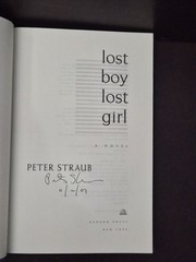 Lost Boy Lost Girl Peter Straub 2003 Flat SIGNED 1st Edition 1st Printing HCDJ