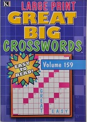 New 4 Large Print Great Big Crosswords Kappa Puzzle Books Vol#159-164 Fun Hobby