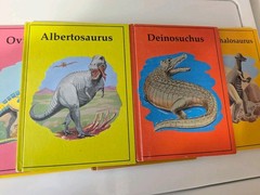 Lot of 8 Hardcover Dinosaur Library Series Books 1980s Rourke Publishing Vtg