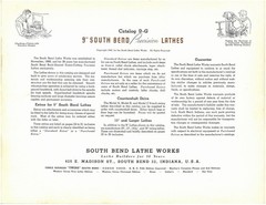 South Bend 9″ Precision Lathes Catalog 9-G: REMASTERED FULL COLOR Manual 36 Pgs!