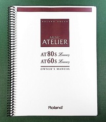 Roland AT80s AT60s Luxury Owner’s Manual: 270 Pages & Protective Covers!