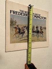The Western Art Of Frederic Remington Baigell 1976 Damage Back Cover