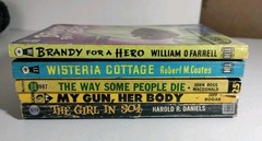 Vintage 1950s Mystery Paperback Lot Dell Lion Pocket Crime Noir 5 Books Pulp
