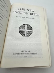 1971 New English Bible with Apocrypha Oxford Black Leather Great Britain