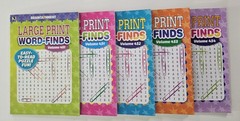 5 New Large Print Word-Finds Puzzle Books Kappa Games Vol #431-451 ~ Search,Hunt