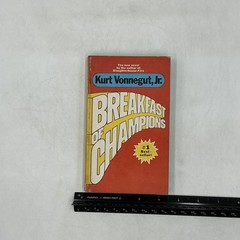 Vintage Breakfast Of Champions Kurt Vonnegut Jr Novel PB Red 1975 USA Satire