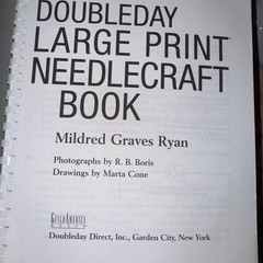 Doubleday Large Print Needlecraft Book by Mildred Graves Ryan (1999, Trade…
