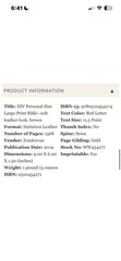 SNAP CLOSURE NIV LARGE PRINT(11.5pt) Premium Personal Bible, Brown Leathersoft,