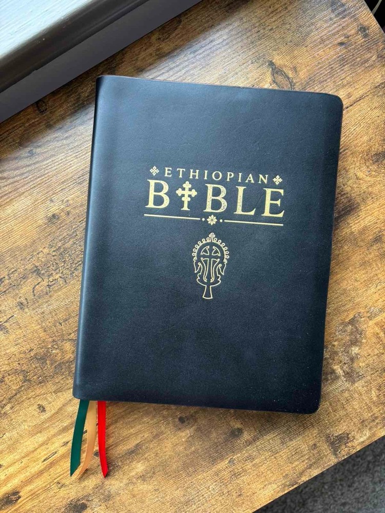 Ethiopian Bible In English Genuine Leather Rebind Choice of Color Handbound.
