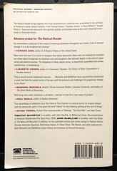 BOOK – „The Radical Reader” 2003 Softcover Edition – 688 Pages